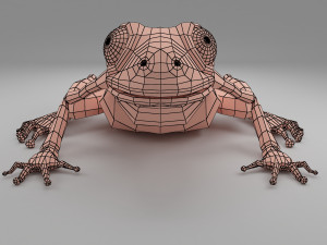 frog base mesh 3D मॉडल