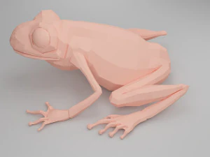 개구리 베이스 메쉬 3D 모델