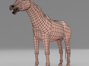 horse base mesh 3D Model