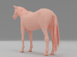 horse base mesh 3D Model