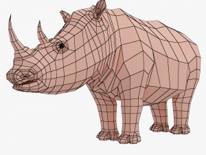 rhino base mesh 3D Model