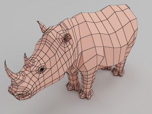 rhino base mesh 3D Model