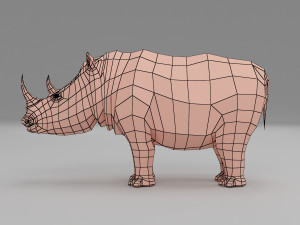rhino base mesh 3D Model