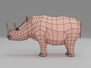 rhino base mesh 3D Model