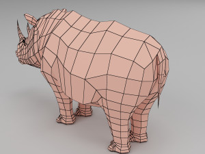 rhino base mesh 3D Model
