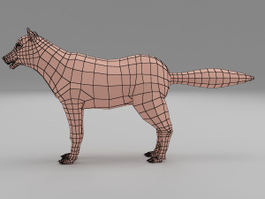 wolf base mesh 3D-Modell