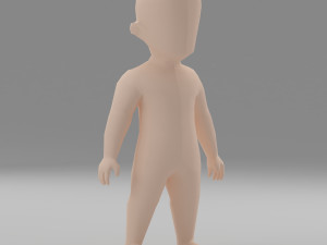 Boy base mesh 3D Model