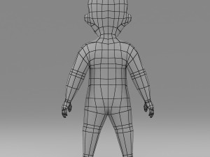 Boy base mesh 3D Model