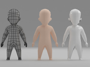 Boy base mesh 3D Model