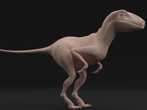 dinosaur velociraptor base mesh Modello 3D