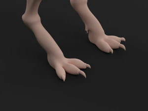 dinosaur velociraptor base mesh 3D Model