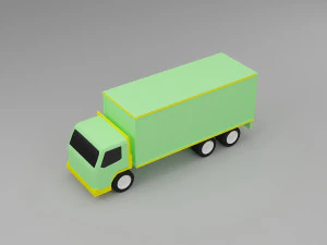 truck low poly 3D Model