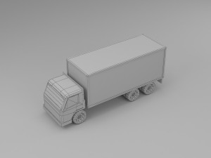truck low poly 3D 模型