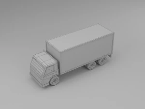 truck low poly 3D Model
