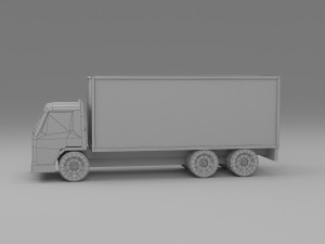 truck low poly 3D 模型
