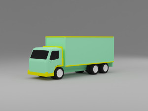 truck low poly 3D 模型