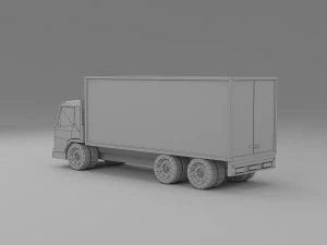 truck low poly 3D Model