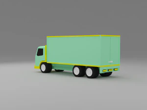 truck low poly 3D Model