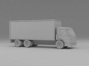 truck low poly 3D 模型
