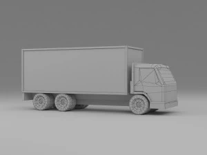 truck low poly 3D Model