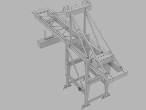 क्रेन बंदरगाह 3D मॉडल