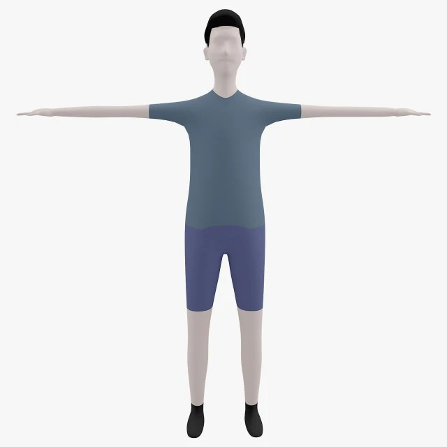 man base mesh 3D Model .c4d .max .obj .3ds .fbx .stl .blend 