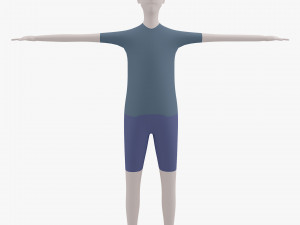 man base mesh 3D Model