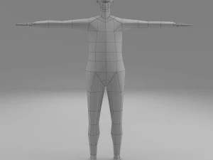 man base mesh 3D Model