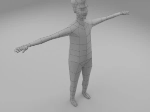 man base mesh 3D Model