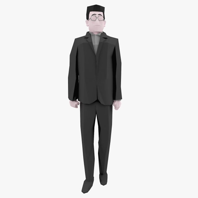 character low poly 3 3D 모델 .c4d .max .obj .3ds .fbx .stl .blend 
