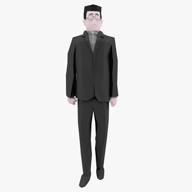 キャラクターローポリ3 3Dモデル .c4d .max .obj .3ds .fbx .stl .blend 