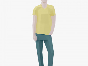character low poly 6 3D 模型