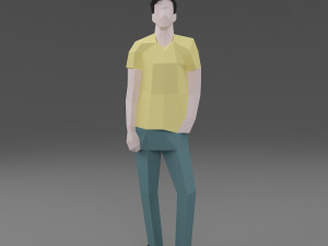 character low poly 6 3D 모델