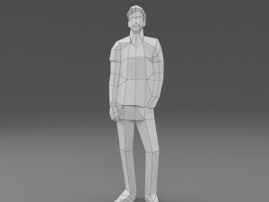 character low poly 6 3D 모델