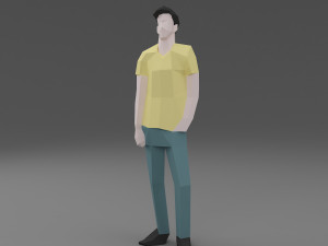 character low poly 6 3D 모델