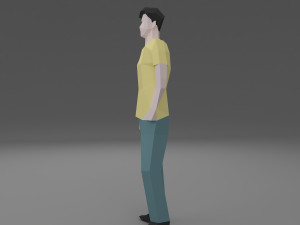 character low poly 6 3D 모델