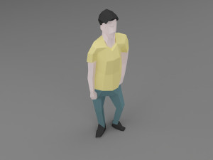 character low poly 6 3D 모델