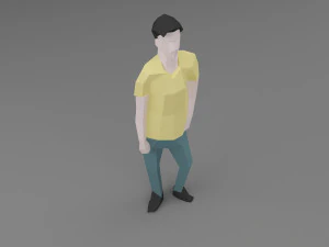 character low poly 6 3D Model