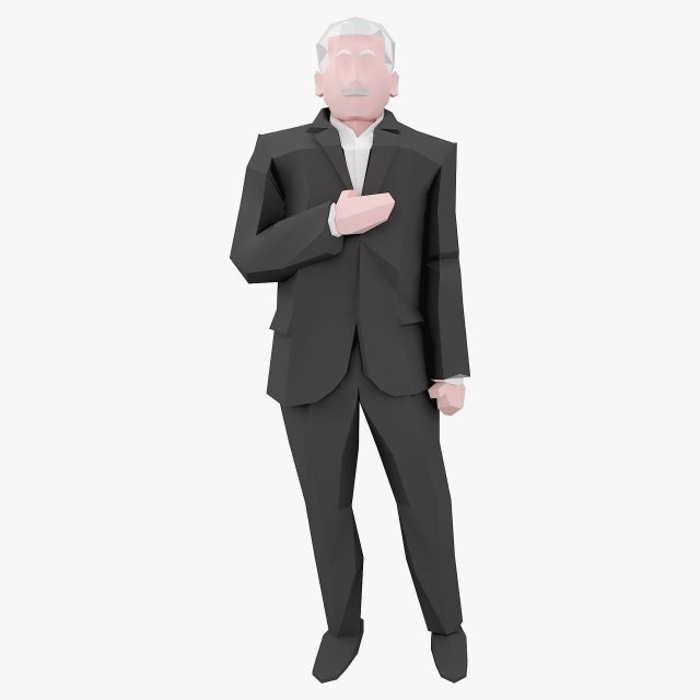 character low poly 5 3D Model .c4d .max .obj .3ds .fbx .stl .blend 