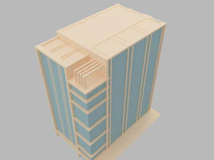 building low poly 1 3D Model