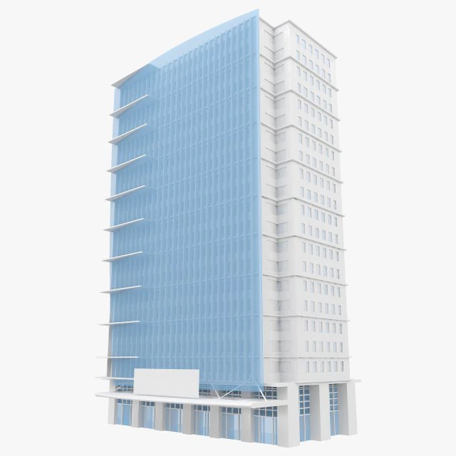 건물 낮은 폴리 3 3D 모델 .c4d .max .obj .3ds .fbx .stl .blend 