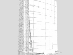 건물 낮은 폴리 3 3D 모델