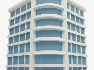 건물 낮은 폴리 4 3D 모델