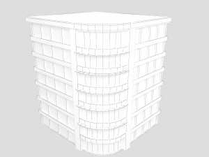 building low poly 4 3D-Modell