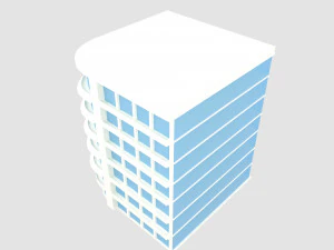 laag poly bouwen 4 3D Model