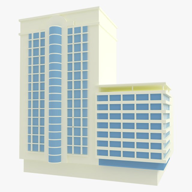 building low poly 5 3D Model .c4d .max .obj .3ds .fbx .stl .blend 
