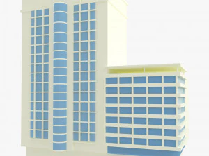 건물 낮은 폴리 5 3D 모델