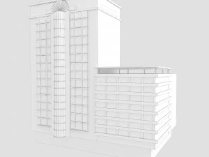 건물 낮은 폴리 5 3D 모델