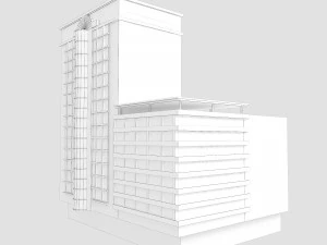 건물 낮은 폴리 5 3D 모델