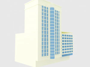 건물 낮은 폴리 5 3D 모델